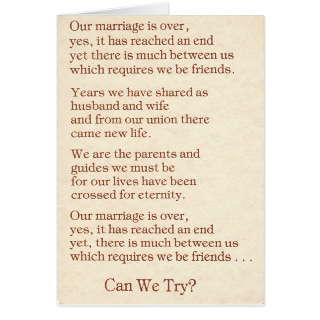 M04: Our Marriage is Over (Front)