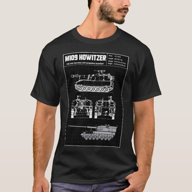M109 HOWITZER T-Shirt (Front)