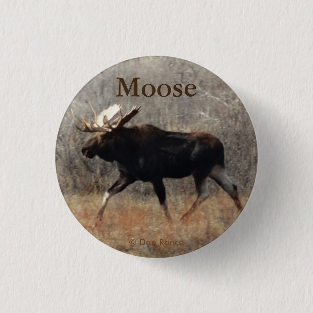 M10 Bull Moose 3 Cm Round Badge (Front)
