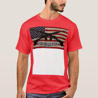 M14 United States Rifle American Flag Gifts T-Shirt