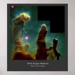 M16 Eagle Nebula 'Pillars of Creation' poster