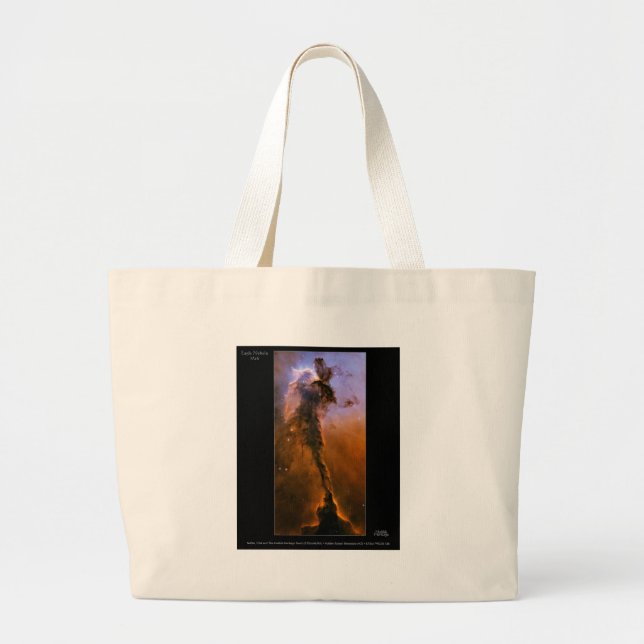 M16, The Eagle Nebula Large Tote Bag (Front)