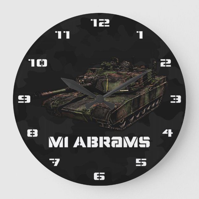 M1 Abrams Large Clock (Front)