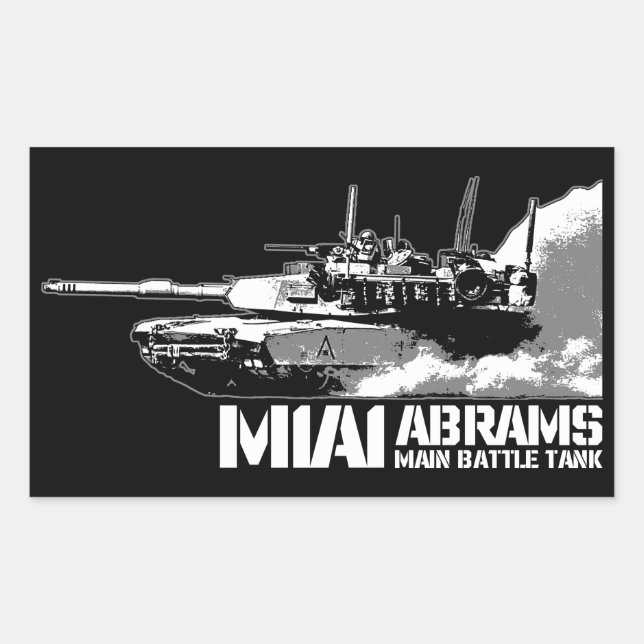 M1 Abrams Rectangular Sticker (Front)