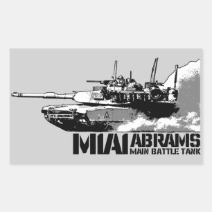 M1 Abrams Rectangular Sticker