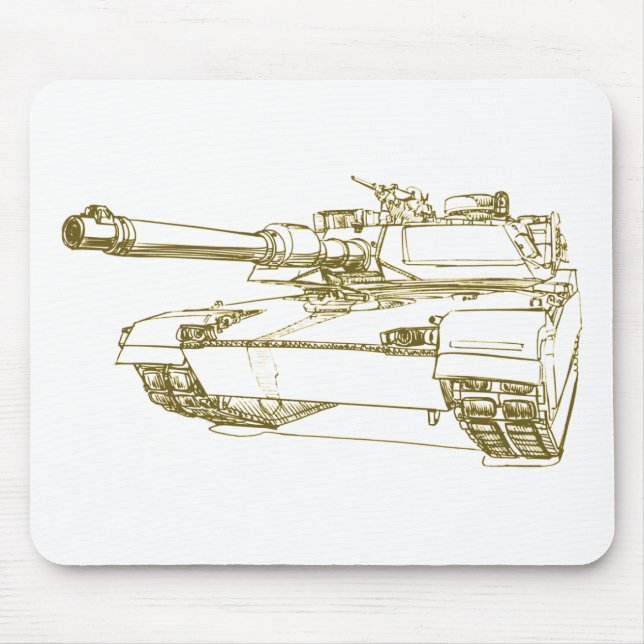 M1 Abrams tank Mouse Pad (Front)