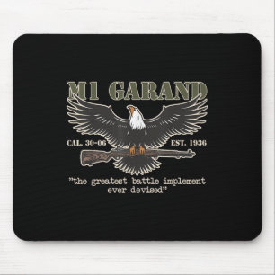 M1 Garand U.s. Main Battle Rifle Gun Wwii  Mouse Pad