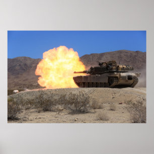 M1A1 Abrams Main Battle Tank Poster