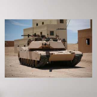 M1A1 Abrams Main Battle Tank Poster