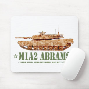 M1A2 Abrams US MBT Tank Desert Storm Veteran Mouse Pad