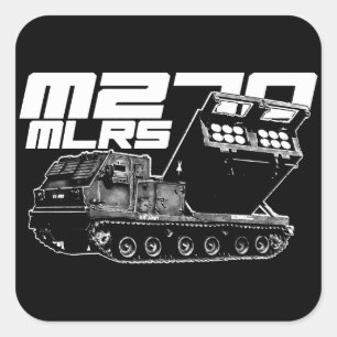 M270 MLRS Square Stickers