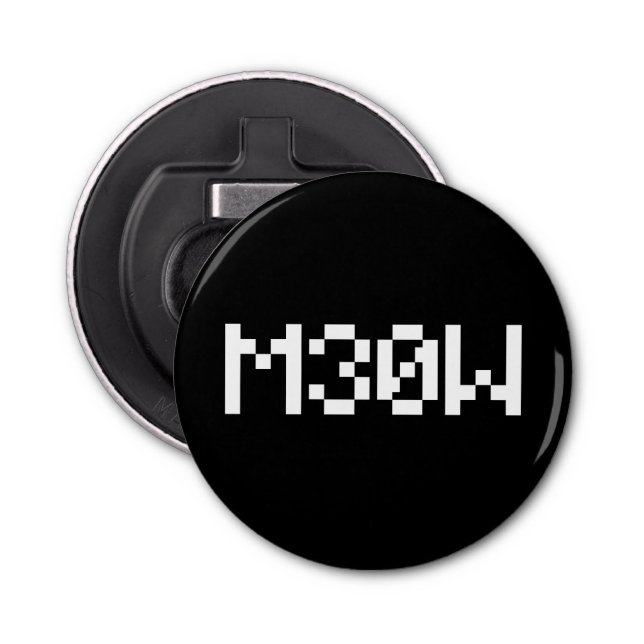 M30W [Leetspeak Animal Sounds] Bottle Opener (Front)