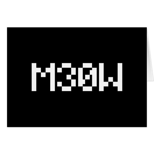 M30W [Leetspeak Animal Sounds] Card (Front Horizontal)