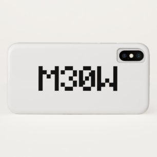 M30W [Leetspeak Animal Sounds] iPhone X Case