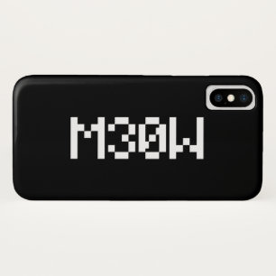 M30W [Leetspeak Animal Sounds] iPhone X Case