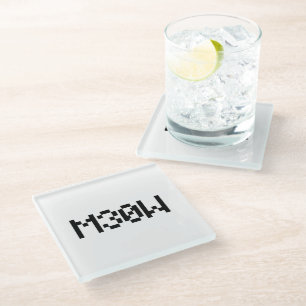 M30W [Leetspeak Animal Sounds] Glass Coaster