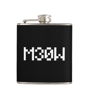 M30W [Leetspeak Animal Sounds] Hip Flask
