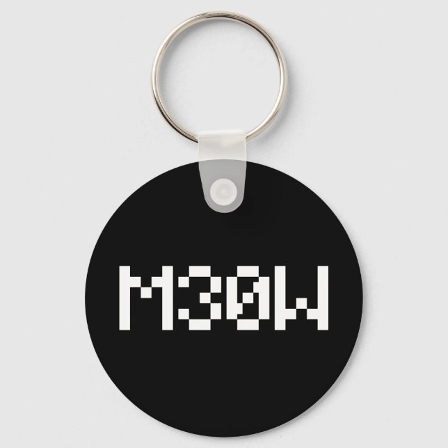 M30W [Leetspeak Animal Sounds] Key Ring (Front)