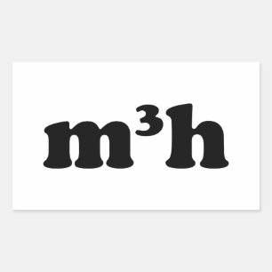 m3h rectangular sticker