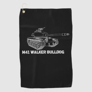 M41 Walker Bulldog American Light Army Tank Gift Golf Towel