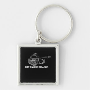 M41 Walker Bulldog American Light Army Tank Gift Key Ring