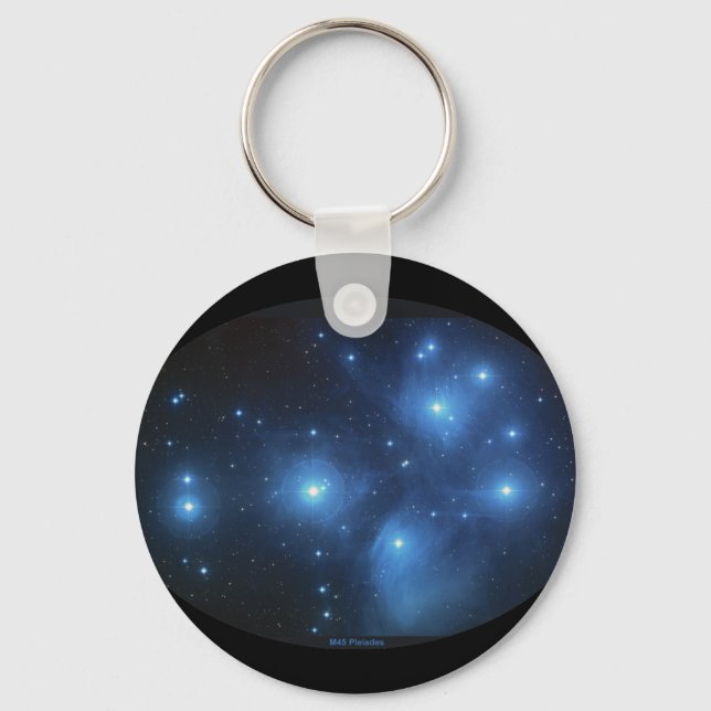 M45 the Pleiades Key Ring (Front)