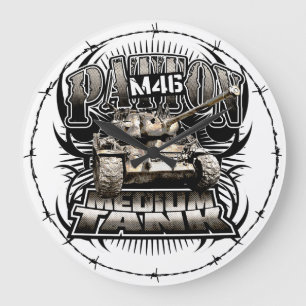 M46 Patton Large Clock Acrylic Wall Clock