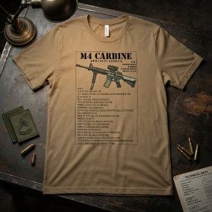 M4 Carbine Infantry Weapon Tri-Blend Shirt