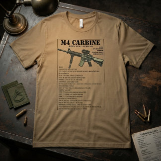 M4 Carbine Infantry Weapon Tri-Blend Shirt
