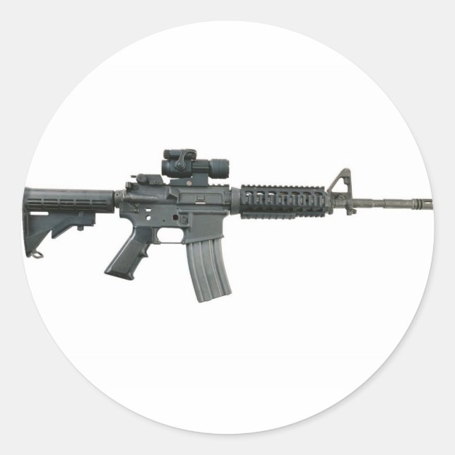 M4 CLASSIC ROUND STICKER (Front)