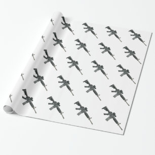 M4 Guns Wrapping Paper