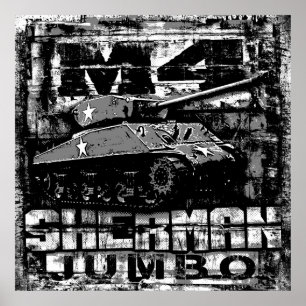 M4 Sherman Jumbo Poster