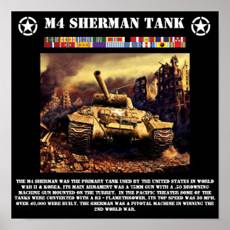 M4 Sherman Tank Print