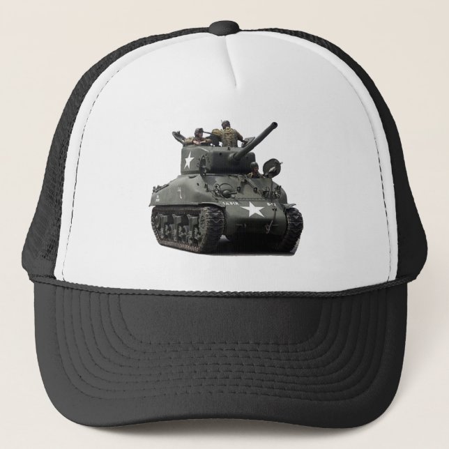 M4 Sherman Tank Trucker Hat (Front)