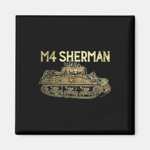 M4 Sherman Tank Usa America American Military Worl Magnet