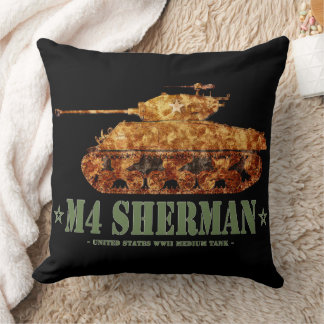 M4 Sherman World War Two American Medium Tank WWII Cushion