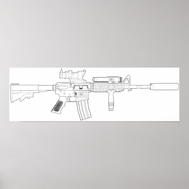 M4 SOPMOD Poster (Front)
