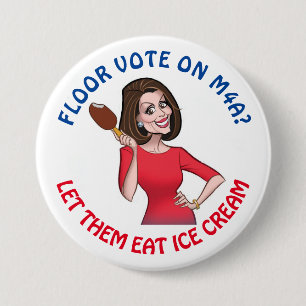 M4A? Let them eat ice cream! 7.5 Cm Round Badge