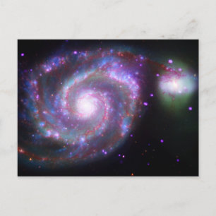 M51 Whirlpool Galaxy: A Classic Beauty Postcard