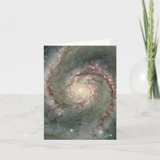 M51 Whirlpool Spiral Galaxy Note Card