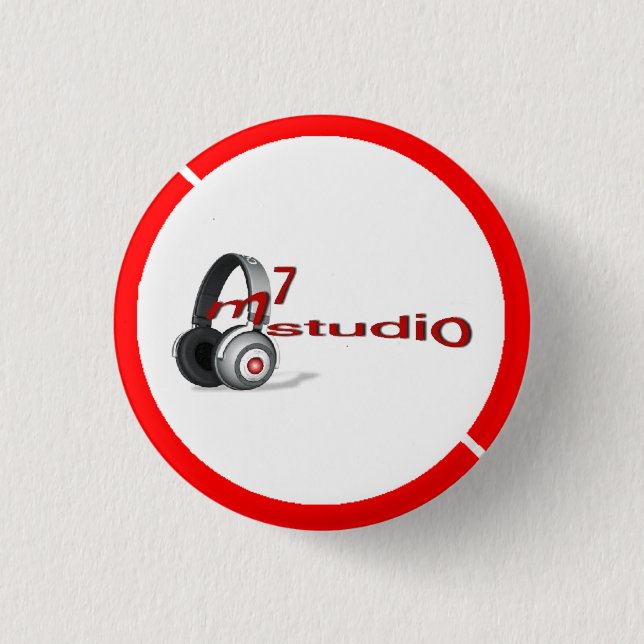 m7studio new logo button (Front)