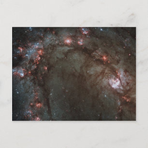 M83 Spiral Galaxy NASA Postcard