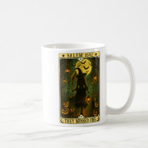 M 1692 Halloween Witch They Missed One Tarot Card Coffee Mug