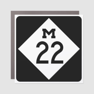 M-22 (Michigan highway) Car Magnet