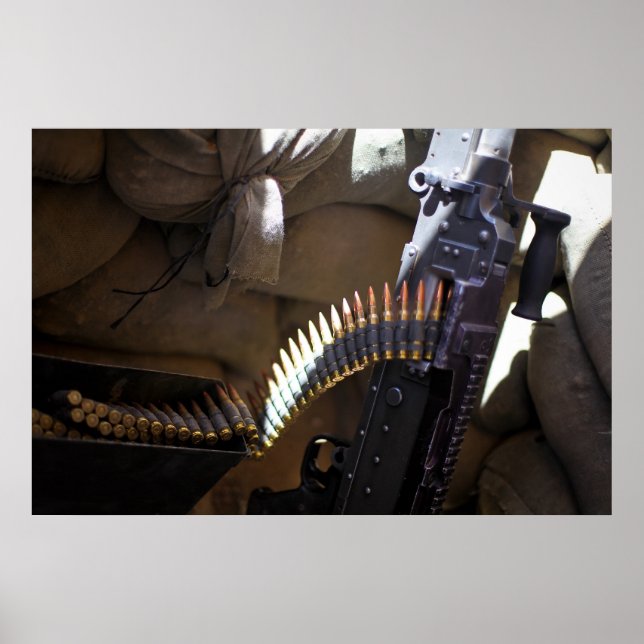 M-240 Machine Gun Poster (Front)