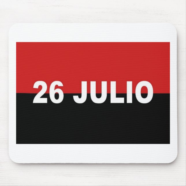 M-26-7 Flag -  Bandera del Movimiento 26 de Julio. Mouse Pad (Front)