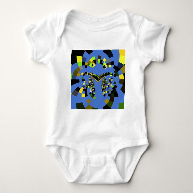 M Blue Baby Bodysuit (Front)