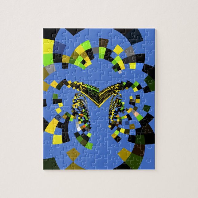 M Blue Jigsaw Puzzle (Vertical)