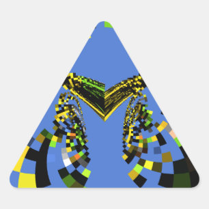 M Blue Triangle Sticker