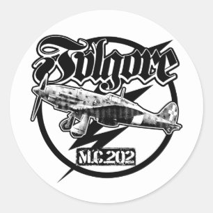 M.C.202 Classic Round Sticker Sticker